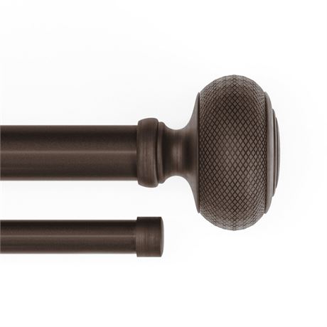 Mainstays 3/4" and 5/8" Oil Rubbed Bronze Hawthorne Knob Adjustable Double