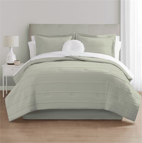 Mainstays All in One Reversible Comforter and Sheet Set- 11 Piece, Full, Soft