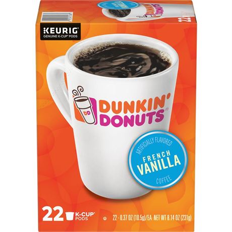 OFFSITE Dunkin' French Vanilla Flavored Medium Roast Coffee - Keurig K-Cup Pods