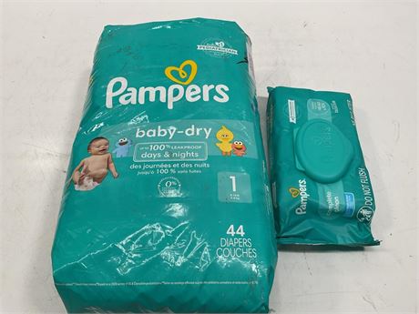 OFFSITE Pampers Baby-Dry Diapers &
Pampers complete clean baby fresh scent