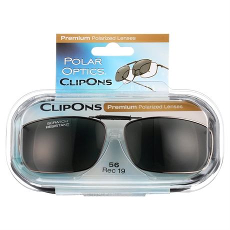 Polar Optics Polar Optical Optics Unisex REC 19 gm 56 Plastic Clipons