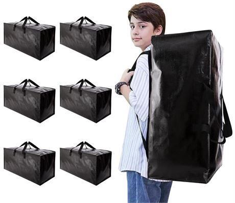 Heavy Duty Moving Bags with Backpack Straps and Strong Handles, Alternative to
