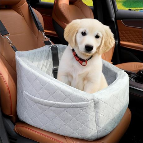 Small Dog Car Seat for Under 30lbs Dog Booster Seat Detachable Washable Pet Car