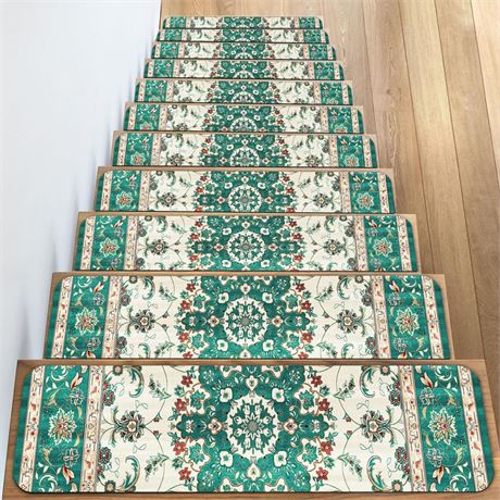 Vamcheer Carpet Stair Treads for Wooden Steps, Indoor 15 Pack 30"X8" Extra Non