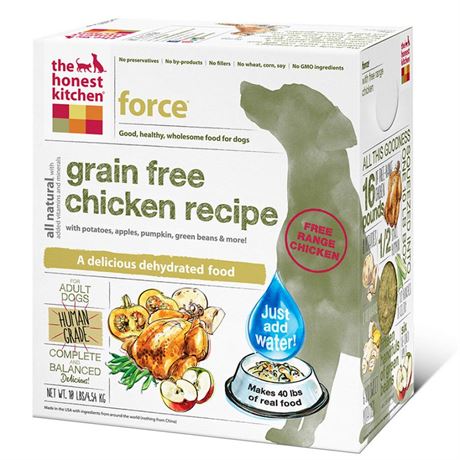 Dehydrated Grain Free Chicken Recipe Dog Food, 10 Lbs.