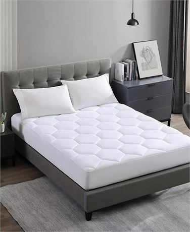 Royal Luxe Classic Quilted Down Alternative Mattress Pads