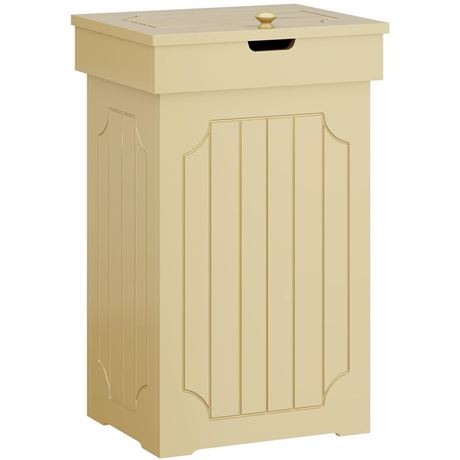 Function Home Trash Can Cabinet, 13 Gallon Kitchen Garbage Can, Wooden