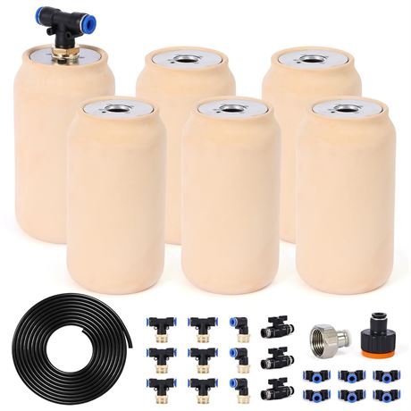 6pcs 3.1x3.1x6in Olla Pot 17oz Drip Irrigation System Olla Watering System