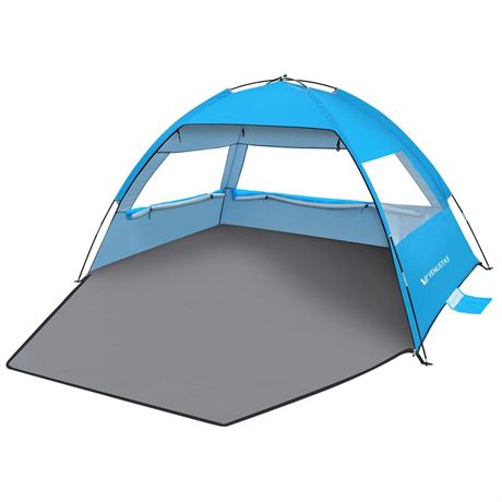 Venustas Beach Tent Sun Shelter for 3/4-5/6-7/8-10 Person, UPF 50+ UV