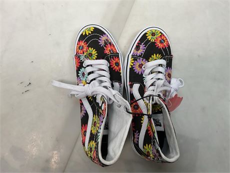 Vans Sk8-Hi Tapered Skate Shoe - Black / Peace Floral