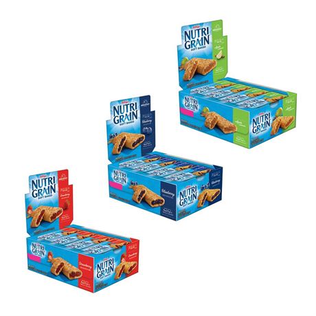 Kellogg's Nutri-Grain Variety Pack Soft Baked Breakfast Bars - Grab-N-Go