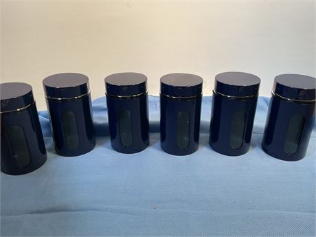 60 oz blue canisters for the kitchen