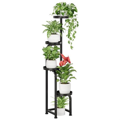Bamworld Tall Plant Stand Indoor Outdoor, Corner Metal Flower Pot Stands for