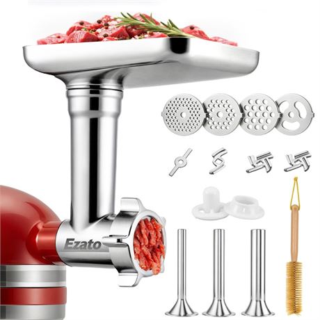 Meat Grinder Attachments for KitchenAid, Sausage Stuffer, Compatible with