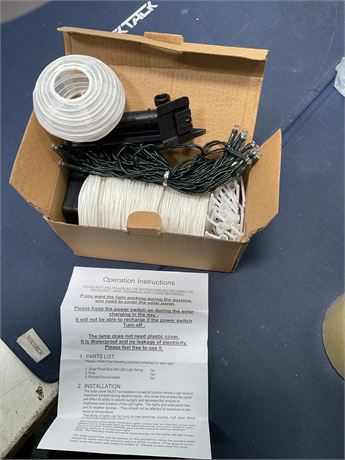 20pc Solar Fairy White Lantern String Light