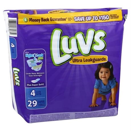 Luvs Diapers Size 4 29 Count