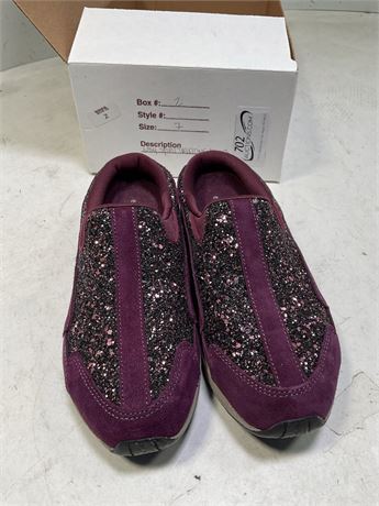 Easy Spirit Women's Travel Time Slip-on Walking Mules - Dark Rose