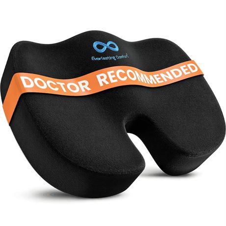 Everlasting Comfort Doctor Recommended Memory Foam Seat Cushion for Office