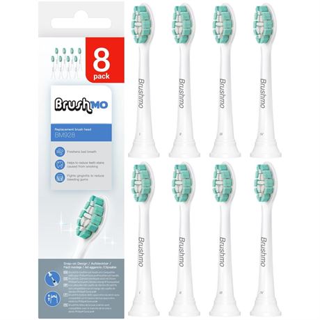 Brushmo Replacement Toothbrush Heads Compatible with Philips Sonicare Electric