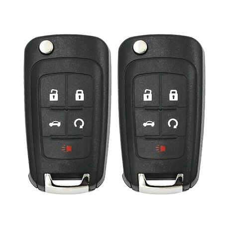 Keyless Entry Remote Flip Car Key Fob for Chevy Cruze Camaro Equinox Impala