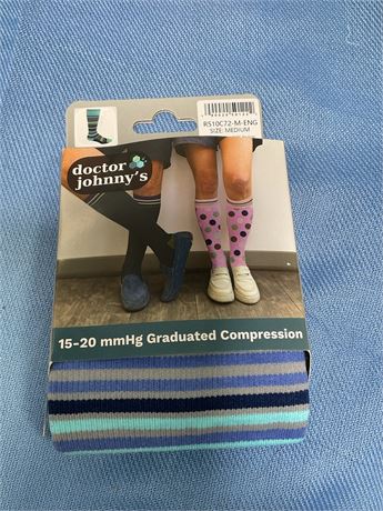 Doctor Johnny's Compression Socks for Men & Women (15-20 mmHg) Nurse, Maternity