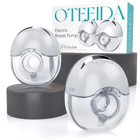 Hands Free Breast Pump Wearable MY-375 - Strong Suction, Low Noise, Wearable
