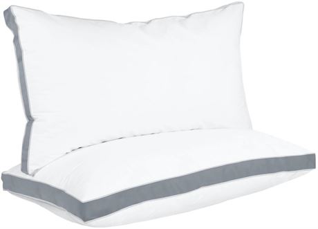 Pack of 2 Utopia Bedding Bed Pillows for Sleeping King Size (Grey), Set of 2,