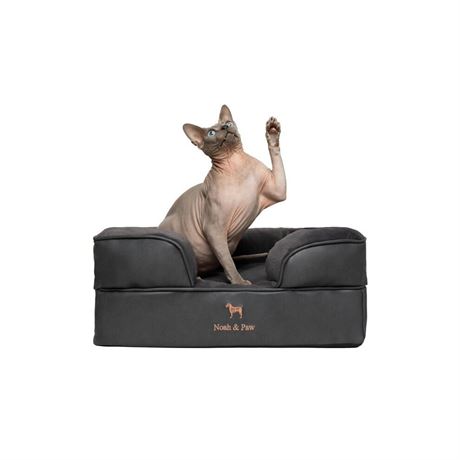 NOAH & PAW Small Dog Bed  20x15x8 Inch  Cat Bed for Indoor Cats  Orthopedic