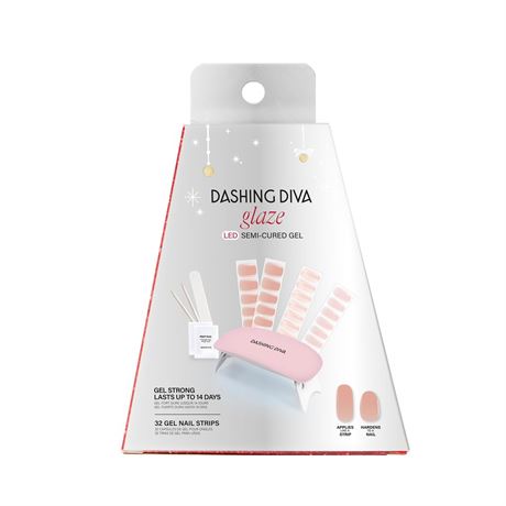 Dashing Diva Holiday Glaze Kit - Holiday Romance - Long Lasting, Chip