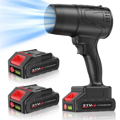 Leaf Blower Cordless with Battery, blowers for lawn care, Handheld, 21V*2 Pcs