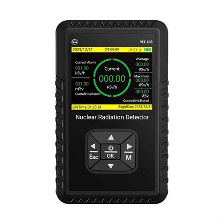 Geiger Counter Nuclear Radiation Detector - Portable Handheld Beta Gamma X-ray