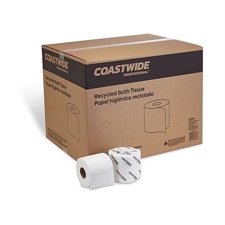 Coastwide Professional Recycled Two Ply Standard Septic Safe Toilet Paper