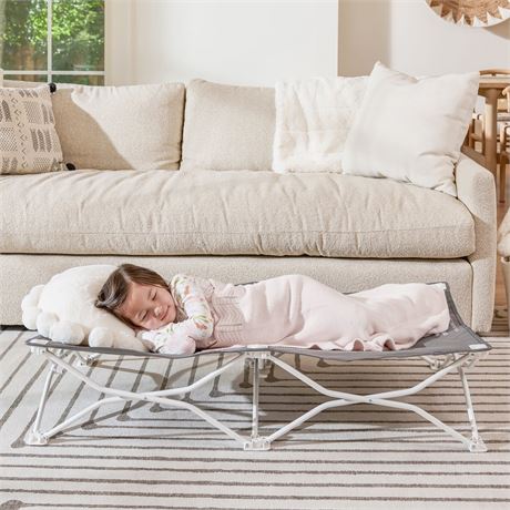 Regalo My Cot Portable Toddler Bed, Lightweight Foldable Travel Bed for Kids,