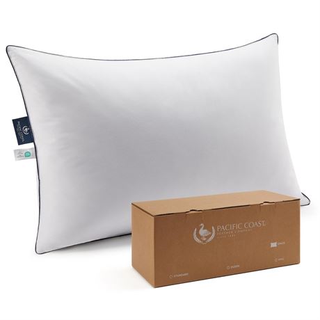 Pacific Coast Bed Pillow, Luxury Hotel Goose Feather and Down Pillow for