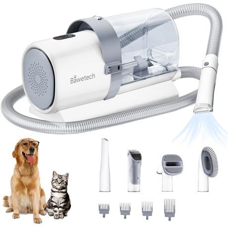 Dog Grooming Vacuum, 2.5L Large Capacity Grooming Kit, 10000PA Powerful Suction