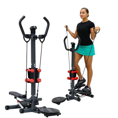 Multi-Function Mini Stepper 300+ lb Capacity - Exercise Stepper Machine with
