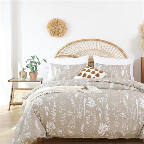 JANZAA Twin Comforter Set - Floral Twin Comforter, Twin Bedding Sets for All