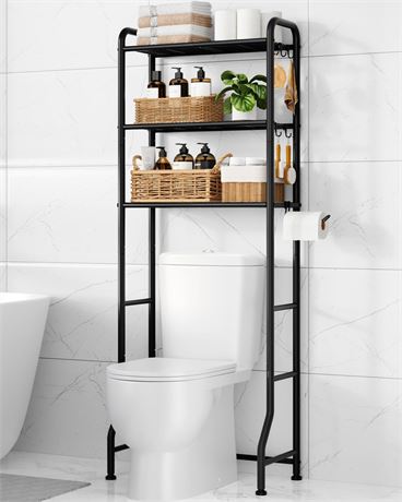 Kitsure Over Toilet Storage Rack - Metal Over Toilet Bathroom Organizer Shelf,
