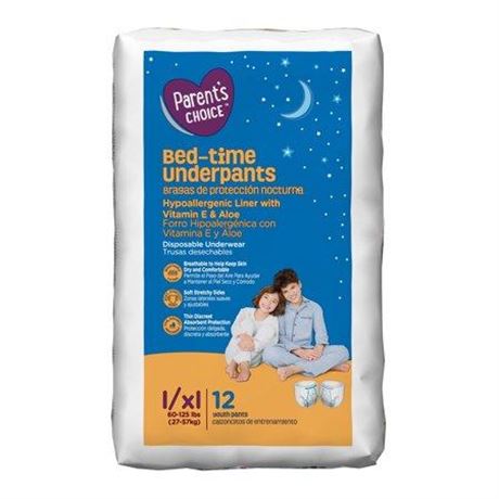 Parent S Choice Unisex Nighttime Bedwetting Underwear  Large-Extra Large  12