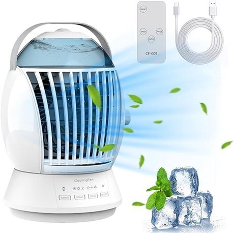 OFFSITE Portable Air Conditioners Fan, 45° Oscillation, 3 Speeds, Small Mini Ac