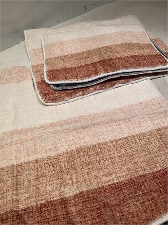 Bathroom Rugs Set 3 Piece Toilet, Tub and Shower, 24x16, 30x20 and U-Shaped