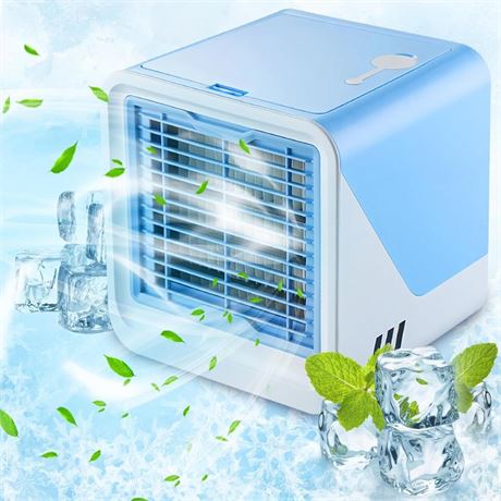 Portable Air Conditioners,3 Speeds Evaporative Air Cooler,500ML Water Tank