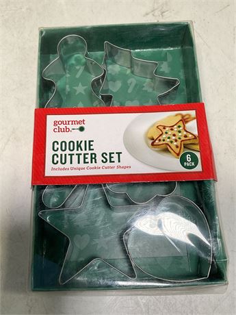 Gourmet Club Cookie Cutter Set 6 Unique Cookie Cutter Shapes