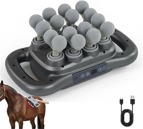 2026 Upgraded Horse Halo Massager, 16 Head Massage Gun Deep Tissue Horse