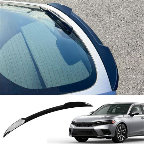 Spoiler Compatible with 2022-2024 Honda Civic Hatchback Trunk Spoiler ABS Lip