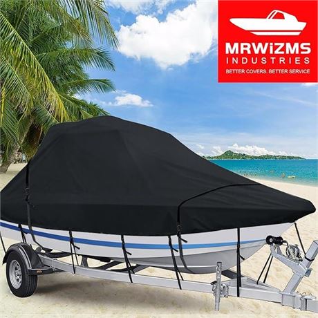 900D Wakeboard Tower Boat Cover 21ft - 23ft, Cover The Ski/Wakeboard Tower and