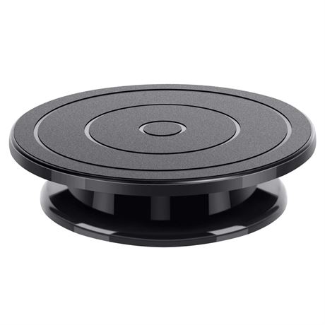 Kootek 11 Inch Rotate Turntable Sculpting Wheel Revolving Cake Turntable Black