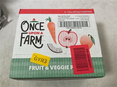 once upon a farm fruit and veggie puffs