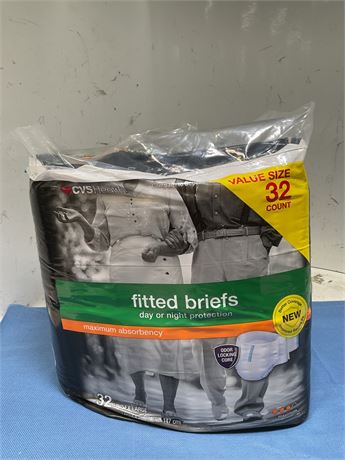 32 CVS Health Adult Fitted Briefs