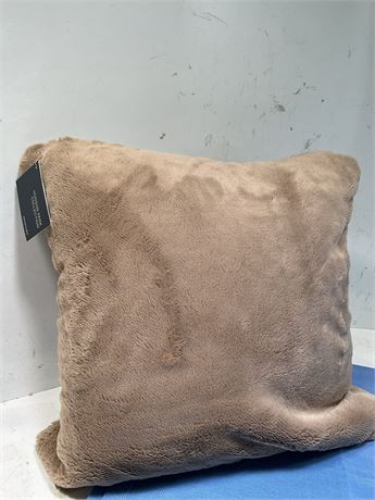 Hudson Park Collection Rabbit Faux Fur Decorative Pillow, 20 X 20 - Exclusive